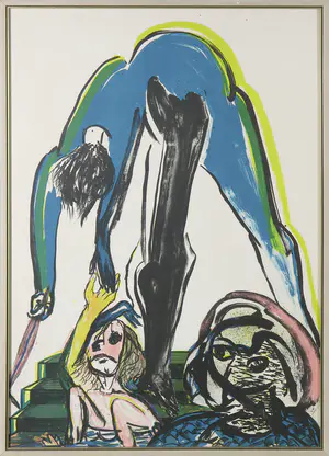 Jacqueline de Jong - Lot van twee ingelijste litho's kopen? Bied vanaf 80!