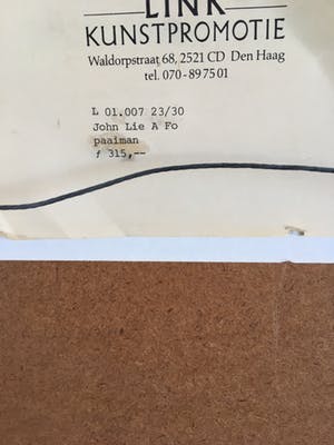John Lie a Fo - Handgesigneerde kleurenlitho ‘Piaaiman’. kopen? Bied vanaf 60!