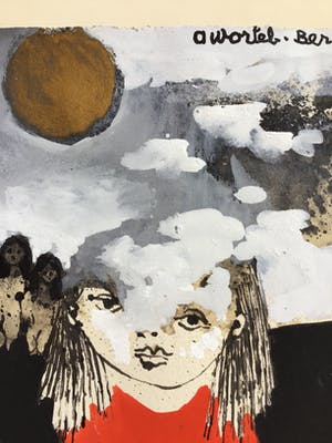 Ans Wortel - Gouache, met goud , gesigneerd 1971 kopen? Bied vanaf 140!