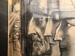 Jan Toorop - Litho Bezonkenheid - Meditatie - Vuur 1923 kopen? Bied vanaf 50!