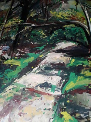 Antoine van der Pas - Z.T. Boslandschap, groot kopen? Bied vanaf 10!