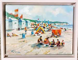 Niet of onleesbaar gesigneerd - Strandgezicht verkocht voor € 1!