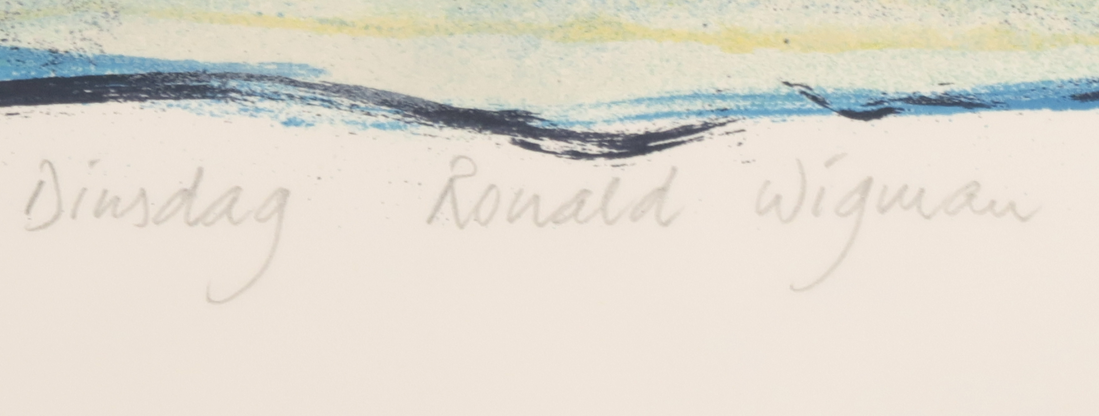 Ronald Wigman - Litho, Dinsdag kopen? Bied vanaf 1!