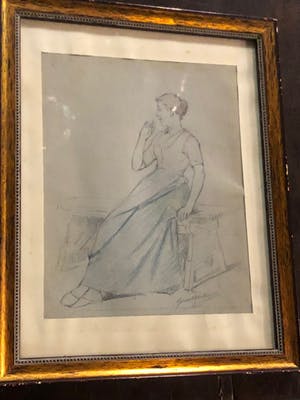 Gerard Portielje - Dame op bankje kopen? Bied vanaf 150!