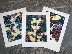 Christie van der Haak - serie van 3 zeefdrukken: Energieen 1,2, & 3 kopen? Bied vanaf 1!