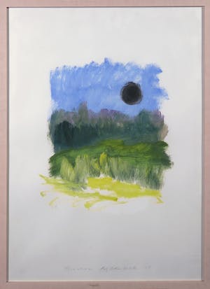 Threes Rijssenbeek - Acryl op papier, Zonder titel - Ingelijst kopen? Bied vanaf 1!