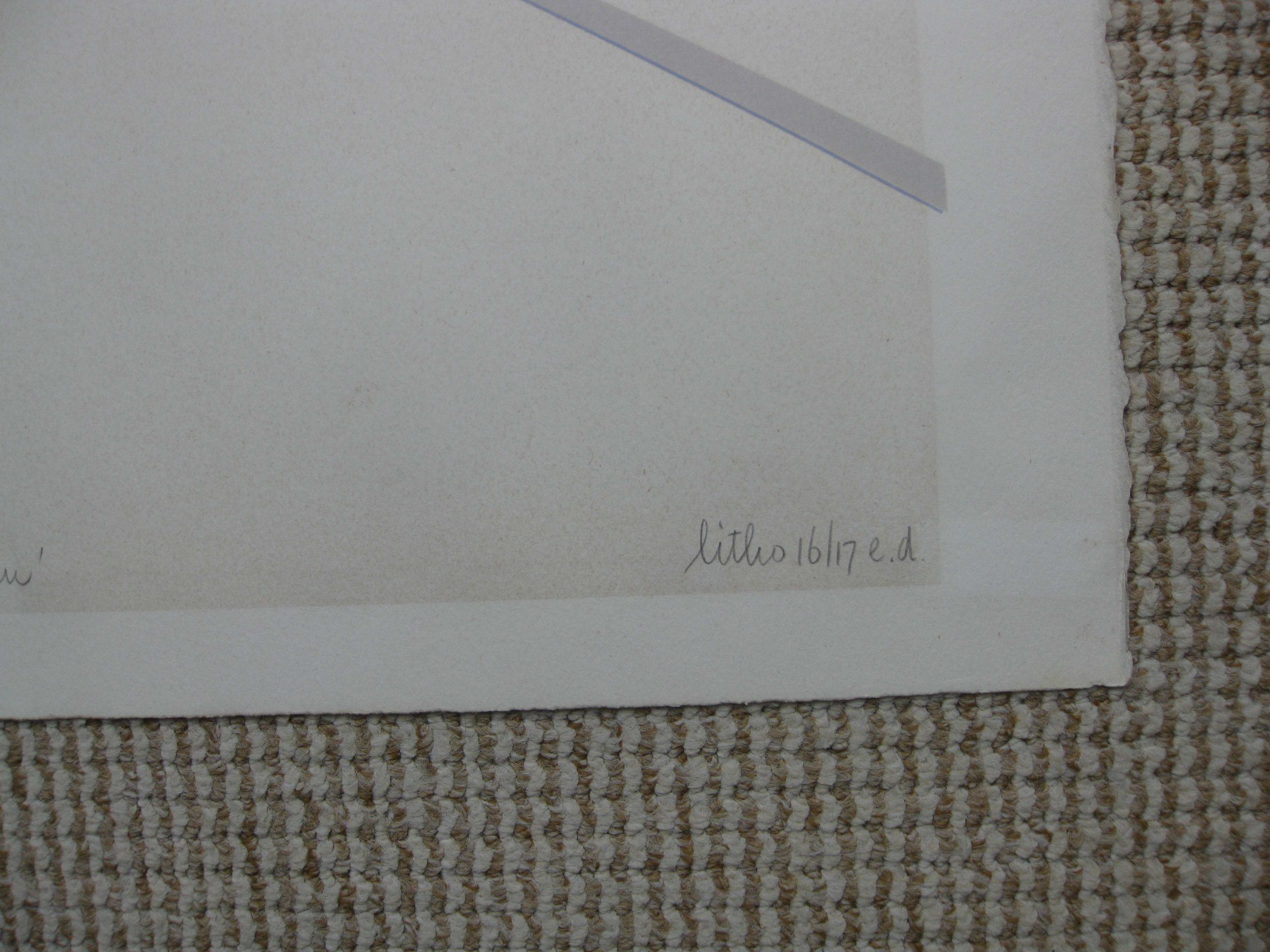 Angeliek de Jonge - "Gangen". Litho 16/17 e.d.  kopen? Bied vanaf 1!