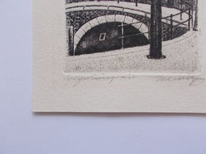 Sal Meijer - (1877-1965) - Ets Reguliersgracht- 1930 kopen? Bied vanaf 70!