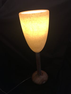 A. Pegasan - Prachtige zware alabast lamp kopen? Bied vanaf 50!