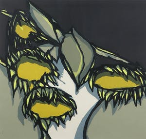 Fon Klement - Boardsnede, Tournesols - Ingelijst kopen? Bied vanaf 150!