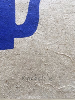 Klaas Gubbels - sjabloondruk 'Blauwe kan' - 2016 - oplage II/IV kopen? Bied vanaf 250!