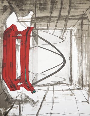 Eva Durlacher - Litho, Het podium is weer open kopen? Bied vanaf 1!