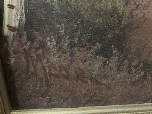 Niet of onleesbaar gesigneerd - Landschap met boerenschuur en schapen kopen? Bied vanaf 1!