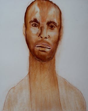 Hans Abbing - Krijttekening - 1993 kopen? Bied vanaf 250!