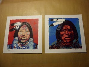 Espen Hagen - LOT van TWEE Zeefdrukken van ESPEN HAGEN kopen? Bied vanaf 40!