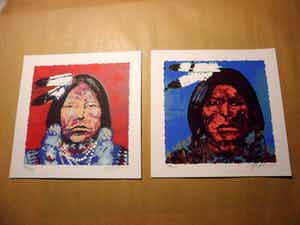 Espen Hagen - LOT van TWEE Zeefdrukken van ESPEN HAGEN verkocht voor € 40!