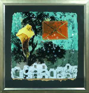 Mark Verdoes - Zeefdruk, Zonder titel - Ingelijst verkocht voor € 1!