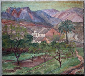 Harmen Meurs - olieverf op doek: de vallei - 1956 kopen? Bied vanaf 395!