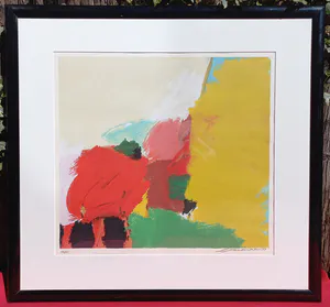 Buy Eugene Brands - Abstracte compositie, zeefdruk (netjes ingelijst, best groot)? Bid from 350!