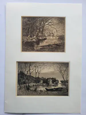 Oskar Paul Matthes - Afgemeerde bootjes. kopen? Bied vanaf 40!