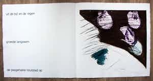 Ger Lataster - grote ets met tekstblad: Neruda - 1981 verkocht voor € 99!