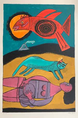 Corneille - Le grande oiseau du dessert verkocht voor € 375!