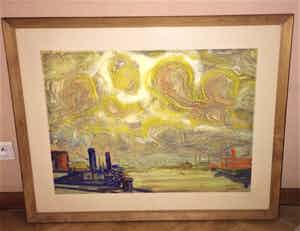 Jos Mous - arbeiders in de haven gemengde techniek verkocht voor € 239!