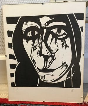 Niet of onleesbaar gesigneerd - C3687-10 - Kop van een persoon kopen? Bied vanaf 10!