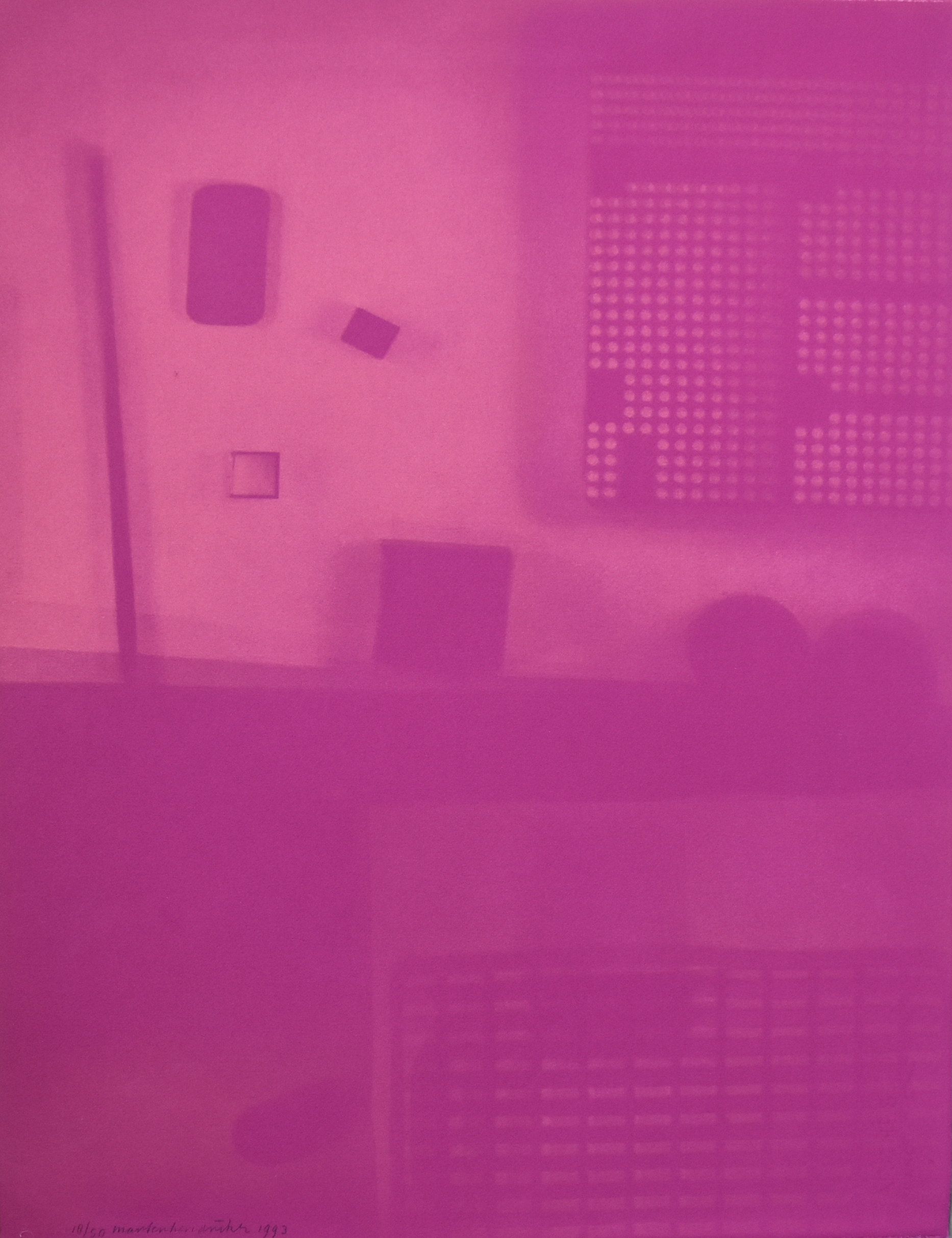 Marten Hendriks - Zeefdruk # ROOM # 1993, gesigneerd/genummerd, mint- kopen? Bied vanaf 39!