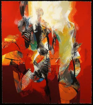 Peter Meijer - Zeefdruk op papier, De dag dat jij kwam - Ingelijst kopen? Bied vanaf 50!