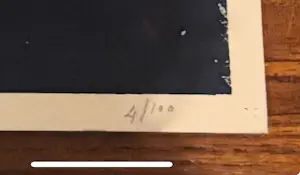 Rinke Nijburg - Zeefdruk ‘Once in a blue moon’ kopen? Bied vanaf 75!