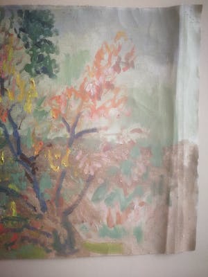 Klaas de Poel - Boten. Oever met treurwilg. kopen? Bied vanaf 49!