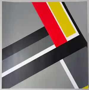 Friedrich Vordemberge-Gildewart - Komposition K 41 - Siebdruck 1980 - Albers Museum Quadrat Bottrop verkauft für € 70!