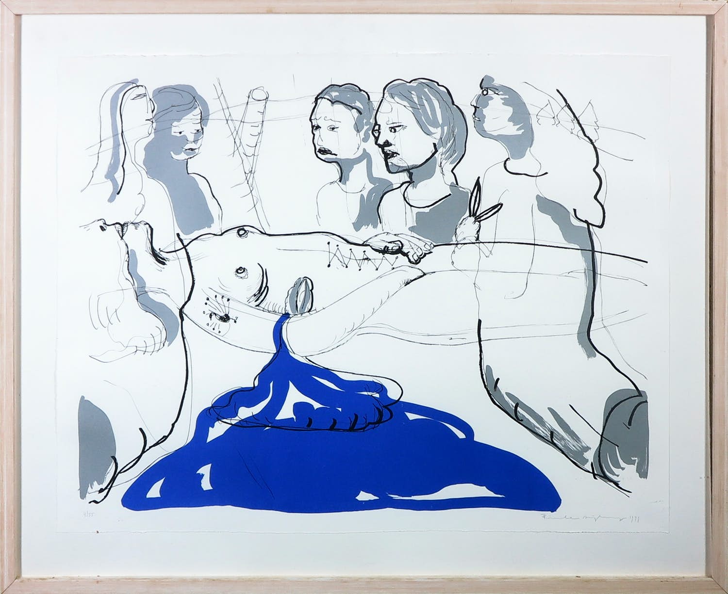 Rinke Nijburg - Litho, De ontmoeting - Ingelijst kopen? Bied vanaf 1!