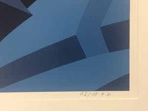 Hans Klaui - Mooi geometrische zeefdruk van Hans Klaui, kopen? Bied vanaf 40!