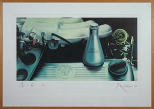 Rob Scholte - Zeefdruk, Muur van vuur - Ingelijst (Groot) kopen? Bied vanaf 100!