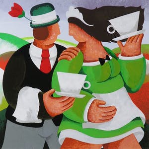 Yvonne Zomerdijk - Darjeeling Lady - niet ingelijst -zeefdruk 4/40 - 20728 kopen? Bied vanaf 1!