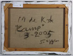 Michael de Kok - Olieverf op doek, Camp kopen? Bied vanaf 600!