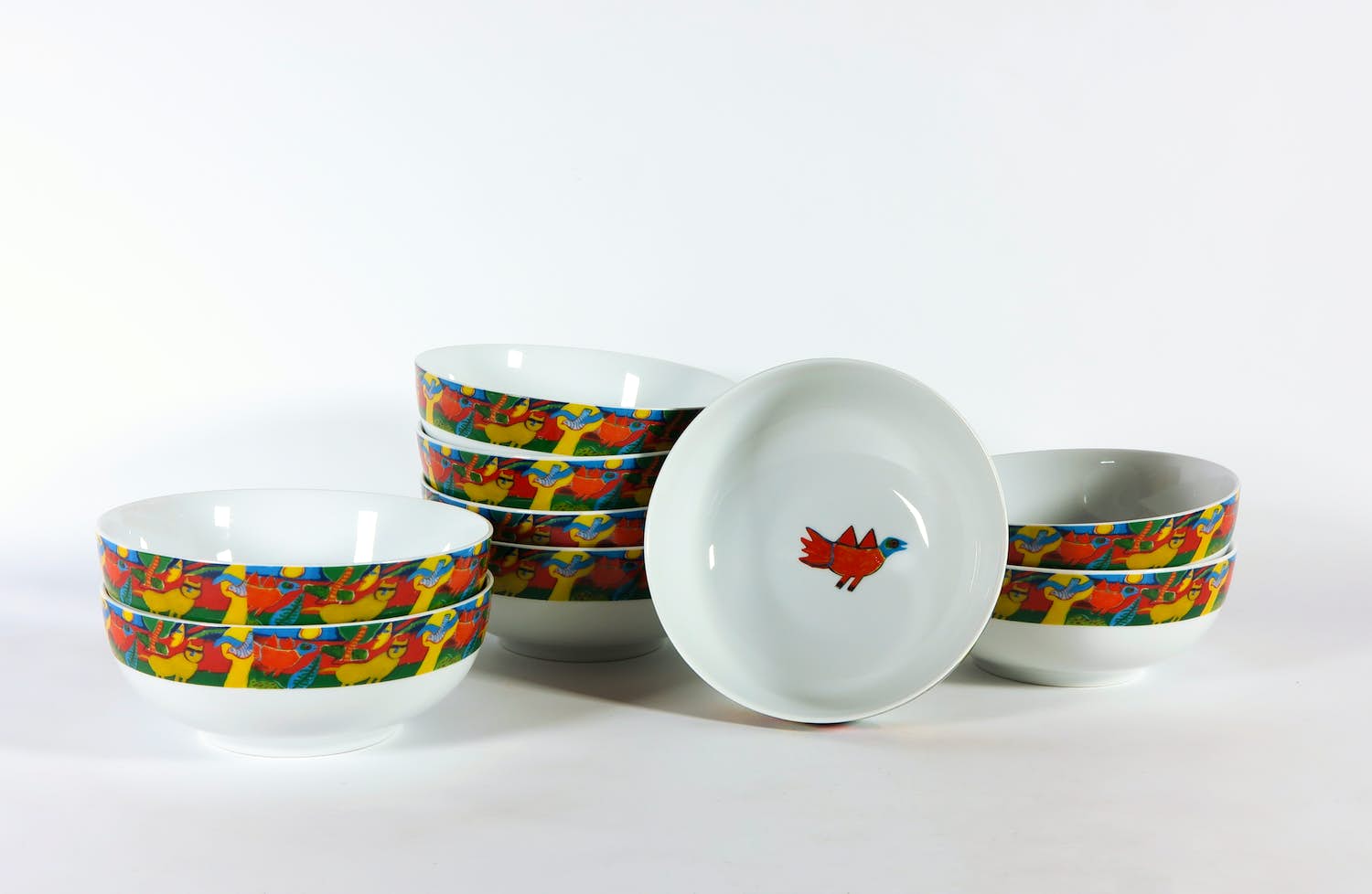 Corneille - Lot van 9 kommen, L'été Commencant kopen? Bied vanaf 80!