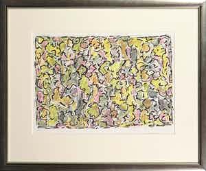 Jan Wolkers - Zeefdruk, Winterbeelden IX - Ingelijst verkocht voor € 1!