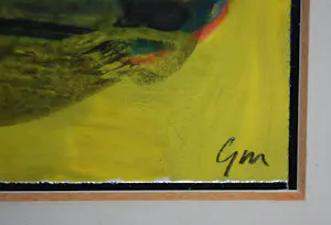 Frea Lenger - 3 abstracte kleine schilderijen (2x onbekend) kopen? Bied vanaf 75!