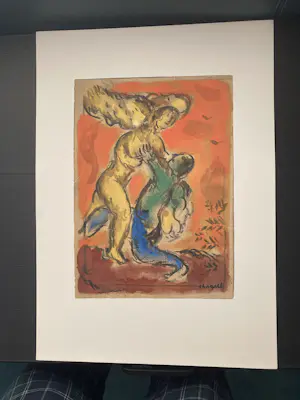 AcheterMarc Chagall - La lutte de Jakob et l'Ange? Enchérissez de 40!
