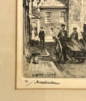 Hendrikus Roodenburg - Westerkerk Amsterdam vanaf Bloemstraat kopen? Bied vanaf 50!