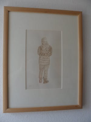 Ben Haring - Harold the Kangoroo, penseeltekening in sepia uit 1981 kopen? Bied vanaf 20!