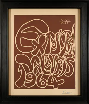AcheterPablo Picasso - Exposition Vallauris 1964 - gesigneerde originele linosnede? Enchérissez de 8400!