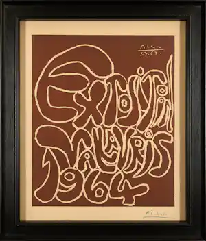 Pablo Picasso - Exposition Vallauris 1964 - gesigneerde originele linosnede kaufen? Bieten Sie von 8400!