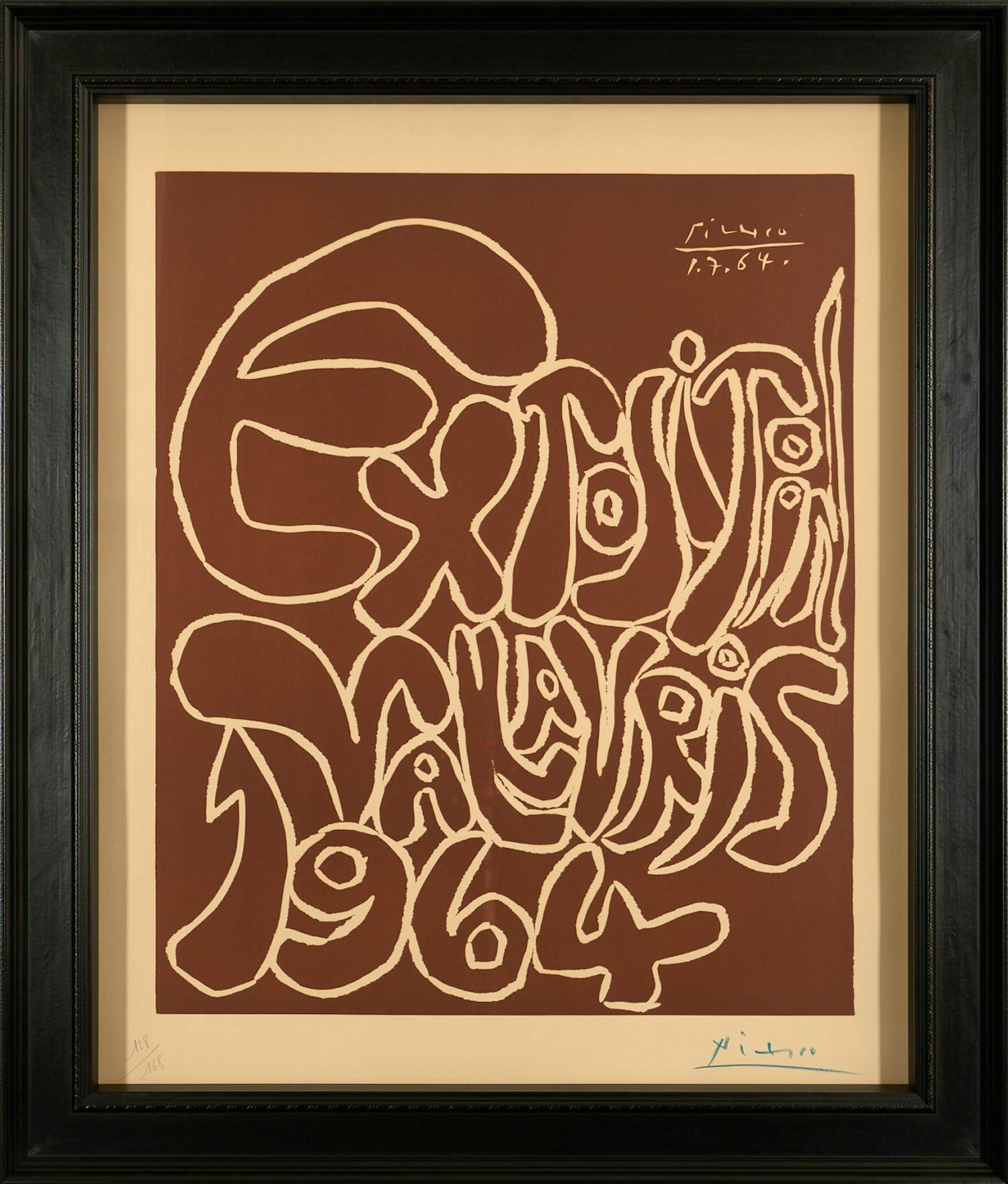 Pablo Picasso - Exposition Vallauris 1964 - gesigneerde originele linosnede kopen? Bied vanaf 11900!