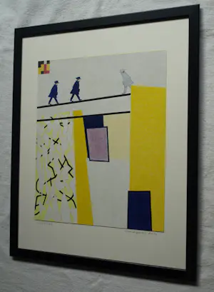 Doorlie Gerdes - Ingelijste potloodtekening , Crossover – 2020 - Lijst, 53 x 43 cm. kopen? Bied vanaf 100!