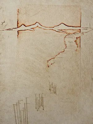 Jan Montyn - in 1982 gemaakte Ets & Aquatint - red mountains - kleine oplage (30) kopen? Bied vanaf 63!