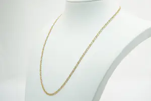 70 - Elegante 14krt gouden bi-color collier /  ketting - gefaseerd afgewerkt kopen? Bied vanaf 350!